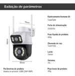 Câmera De Segurança A28b Wi-fi Smart Camera Dupla 3mp Icsee - Imagem 5